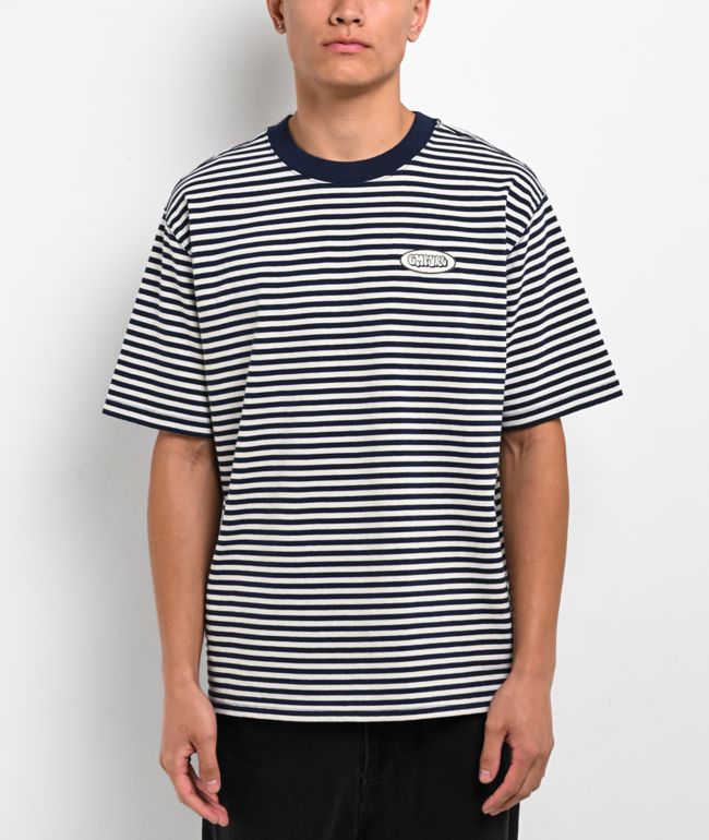Empyre Rickie Stripe Navy & White T-Shirt - Empyre