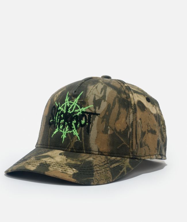 Welcome x Slipknot Monogram Camo Strapback Hat - Welcome Skateboards