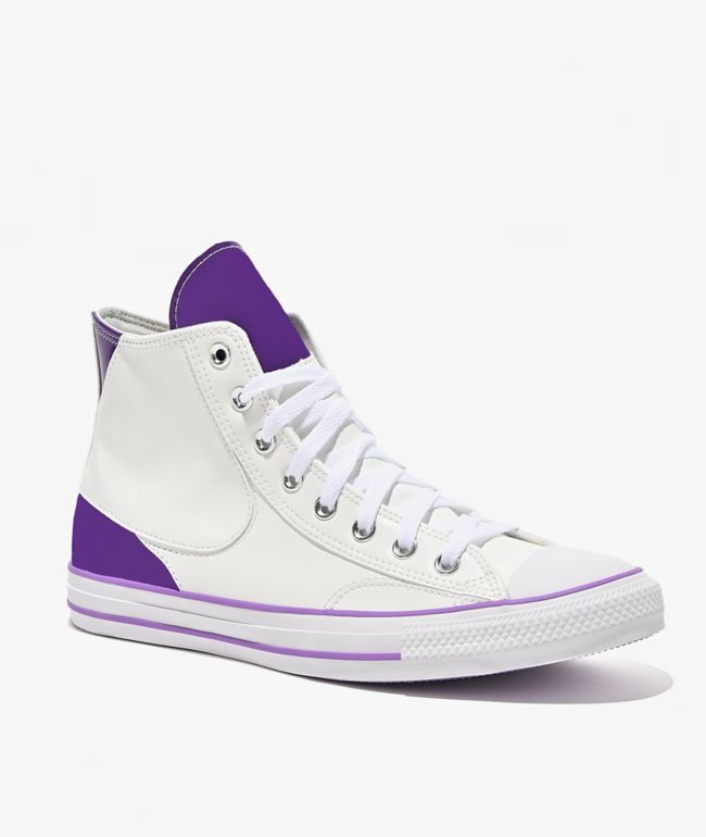 Converse x Dragon Ball Z Freiza Chuck Taylor All Star White & Purple High Top Shoes - Converse