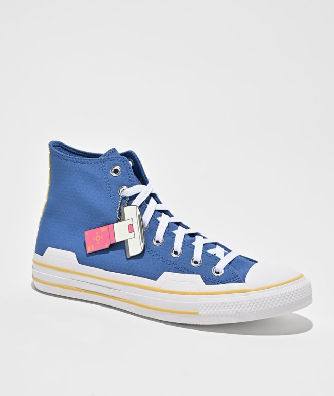 Converse x Dragon Ball Z Vegeta Chuck Taylor All Star Blue & White High Top Shoes - Converse