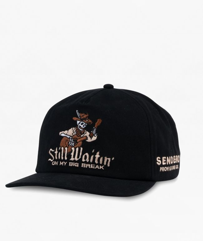 Sendero Big Break Black Canvas Snapback Hat - Sendero Provisions