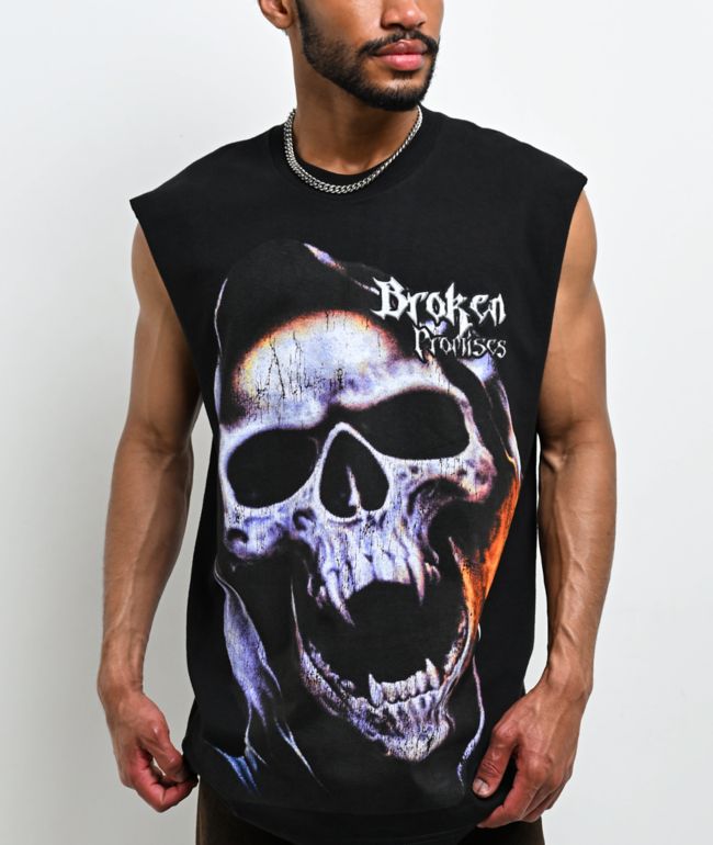 Broken Promises Shriek Black Tank Top - Broken Promises