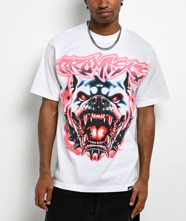 Broken Promises Snarl White T-Shirt - Broken Promises