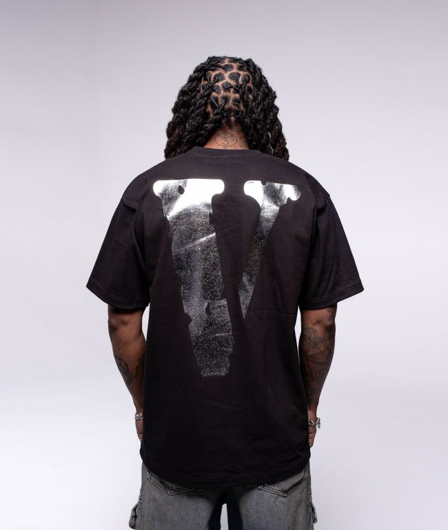 VLONE Staple Silver Foil & Black T-Shirt - VLONE