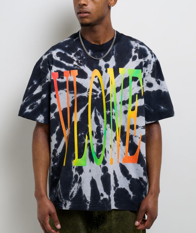 VLONE Staple Black & White Tie Dye T-Shirt - VLONE