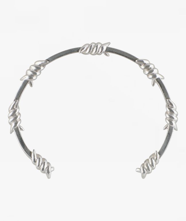 Santa Cruz Barbed Wire Silver Bracelet - Santa Cruz Skate