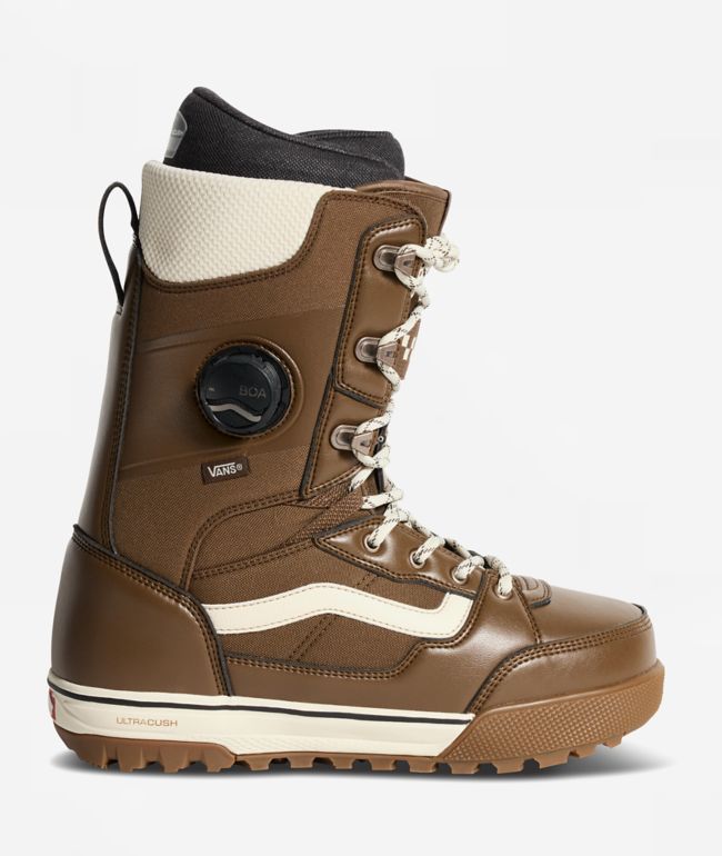 Vans Invado Pro Vintage Cocoa Brown Snowboard Boots 2027 - Vans