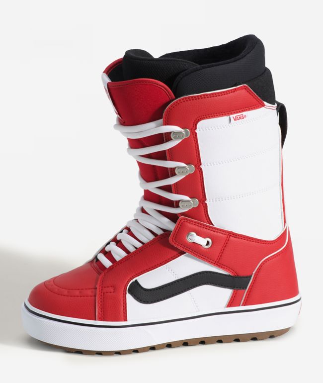 Vans Hi-Standard OG Red & White Snowboard Boots 2027 - Vans
