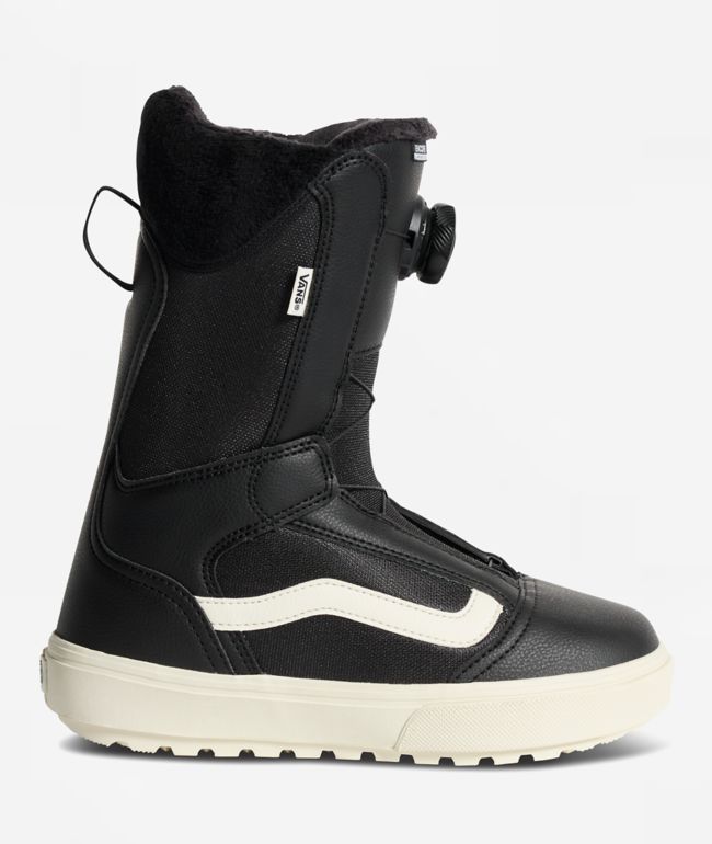 Vans Women's Encore Linerless Black & White Snowboard Boots - Vans