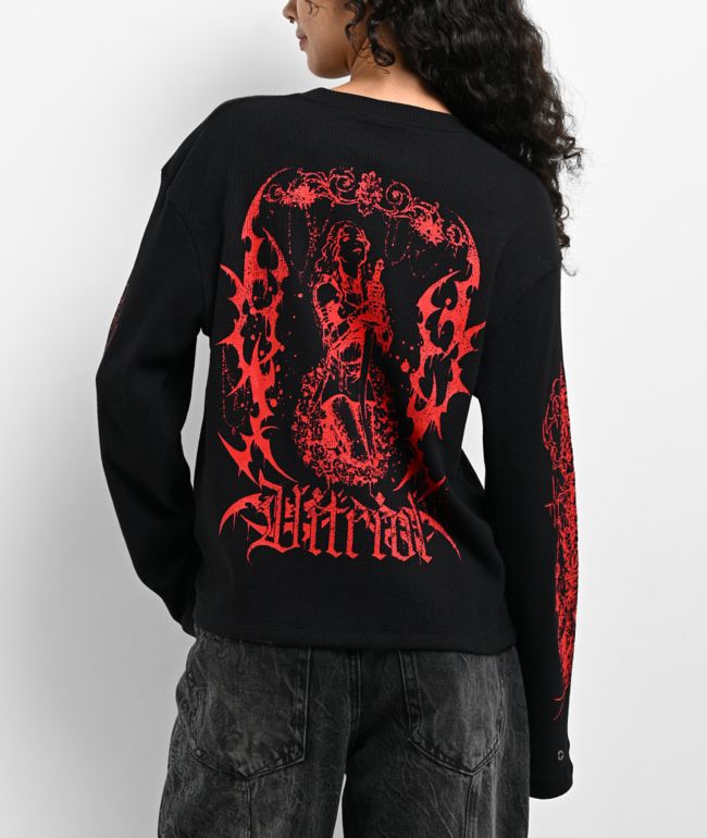 Vitriol Jasper Black Thermal Long Sleeve T-Shirt - Vitriol