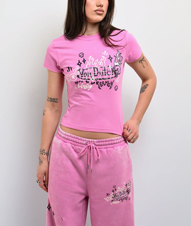 Von Dutch Cyclamen Pink T-Shirt - Von Dutch