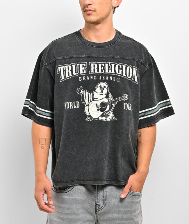True Religion Script Cream Heavyweight T-Shirt - True Religion