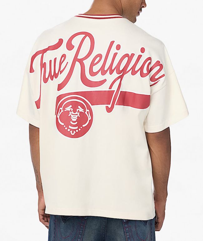 True Religion Script Winter Heavyweight Oversized T-Shirt - True Religion