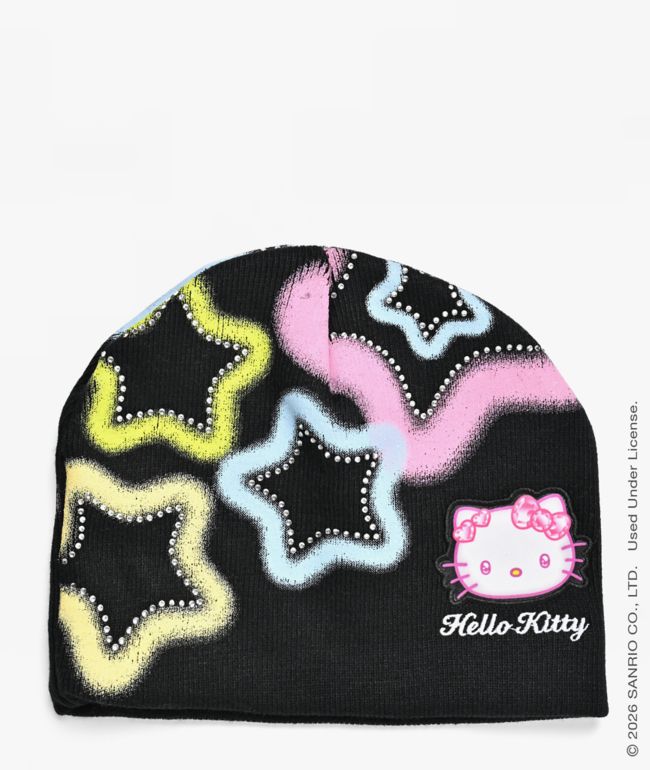 Hello Kitty® and Friends | A.LAB Hello Kitty® Digital Dream Black Skully Beanie - Hello Kitty And Friends