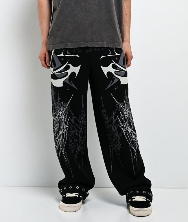 Broken Promises Cybercore Black Sweatpants - Broken Promises