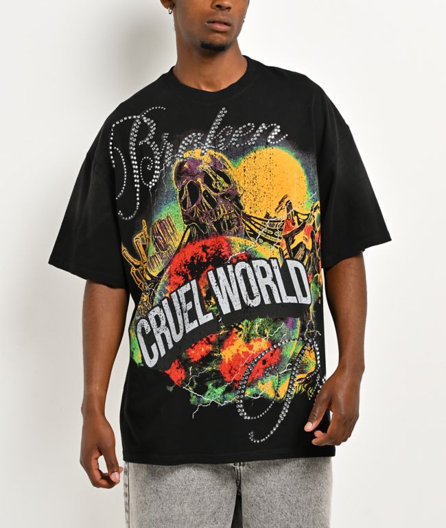 Broken Promises Cruel World Black T-Shirt - Broken Promises