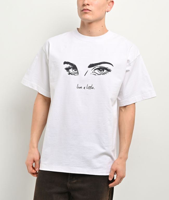Popular Demand Live Eyes White T-Shirt - Popular Demand