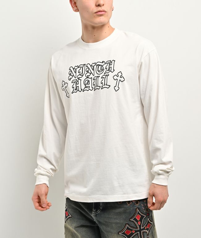 Ninth Hall Tone Def White Long Sleeve T-Shirt - Ninth Hall