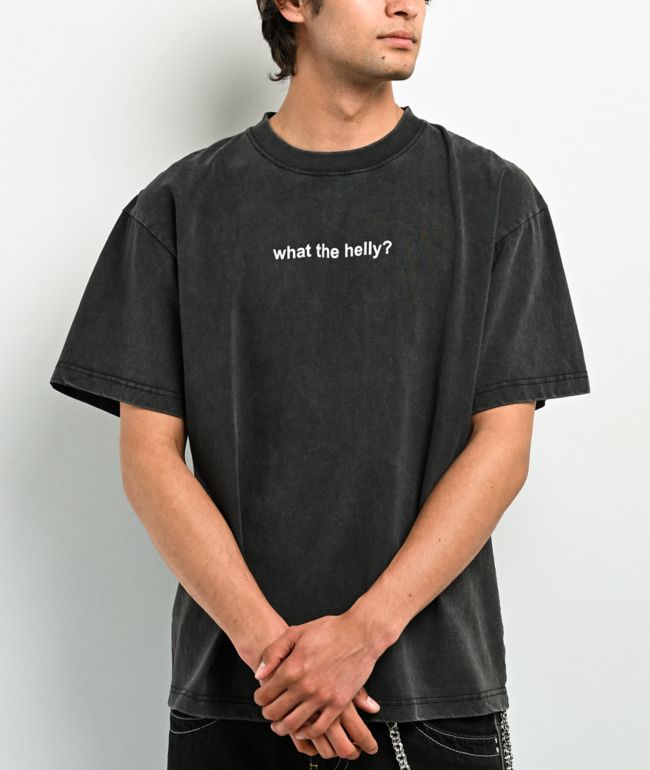 A.LAB What The Helly Black Wash T-Shirt - A.LAB