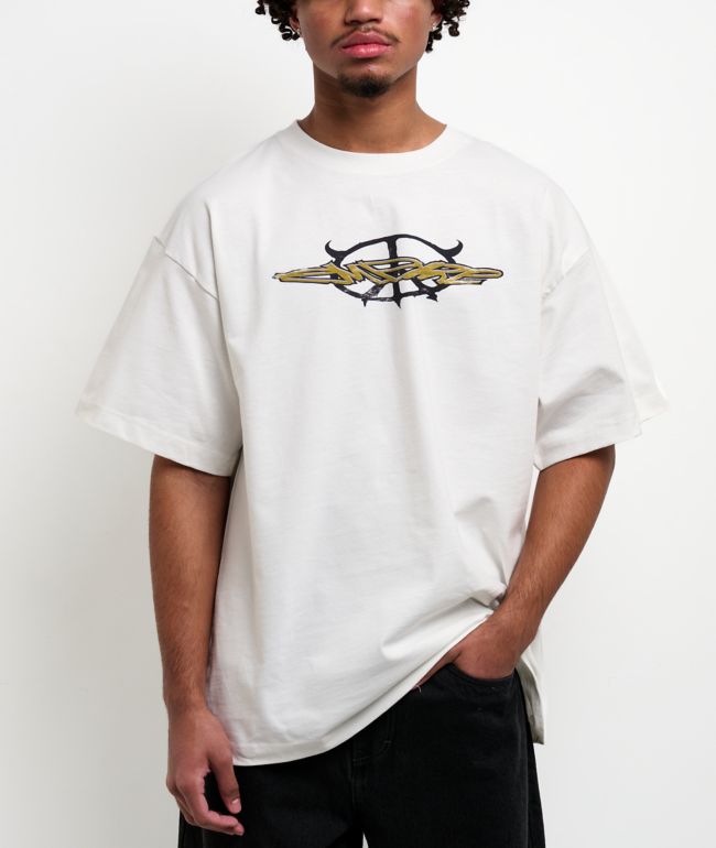 Empyre Skurf Peace Sign White T-Shirt - Empyre