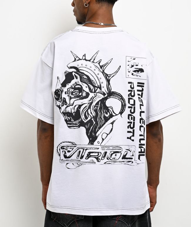 Vitriol Cyber Punk Creatures White Boxy T-Shirt - Vitriol