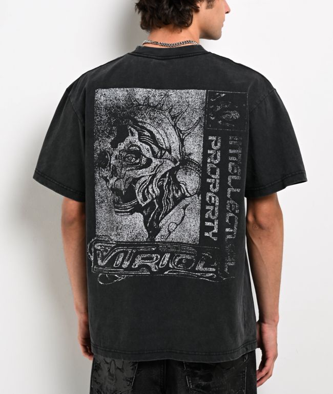 Vitriol Cyber Punk Creatures Grey Wash T-Shirt - Vitriol