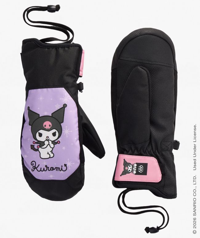 686 x Hello Kitty and Friends Kuromi Revel Purple 10K Snowboard Mittens - 686