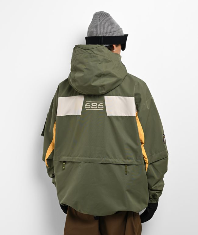 686 2003 Atom Olive 10K Snowboard Jacket - 686