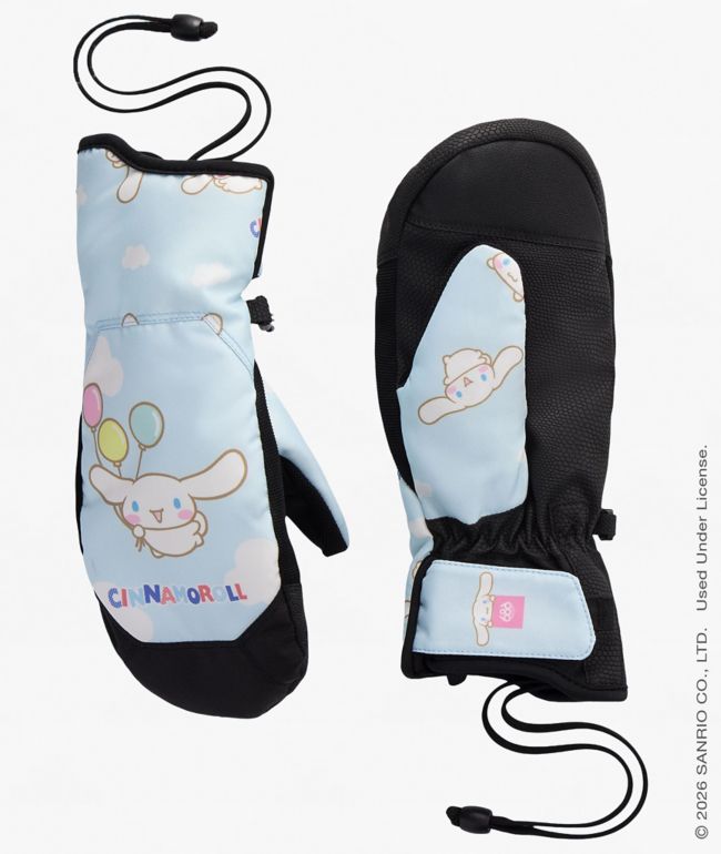 686 x Hello Kitty and Friends Cinnamoroll Revel Blue 10K Snowboard Mittens - 686