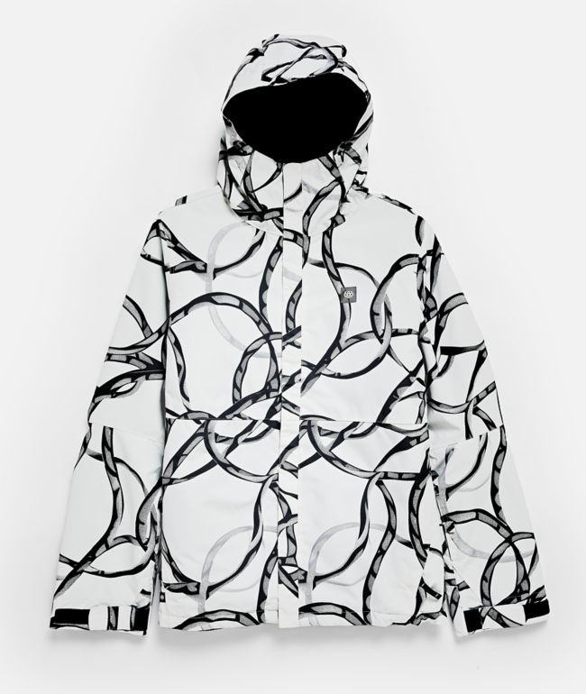 687 Foundation™ Wire White 10K Insulated Snowboard Jacket - 686