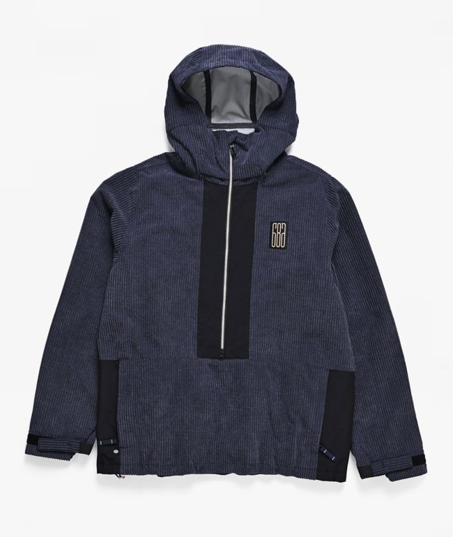 689 Ghost™ 2.5L Navy Corduroy 10K Anorak Snowboard Jacket - 686