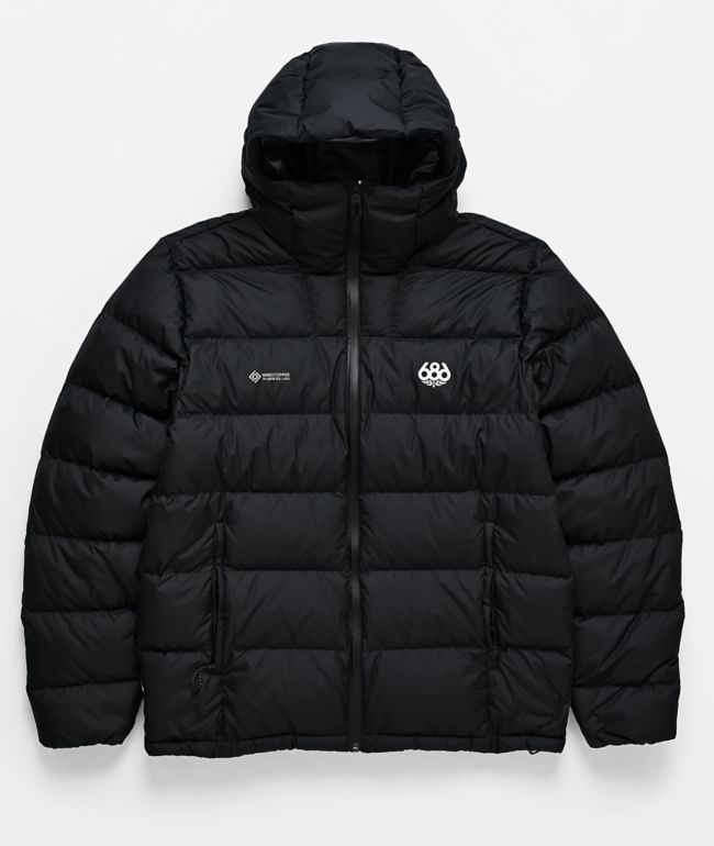 686 x GORE-TEX® Labs WINDSTOPPER® Pyro™ Black Down Puffer Snowboard Jacket - 686