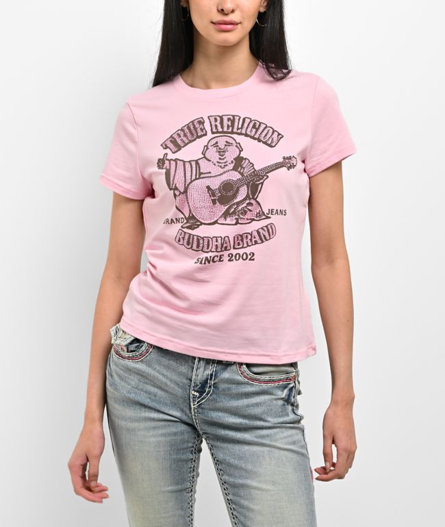 True Religion Crystal Heritage Pink T-Shirt - True Religion