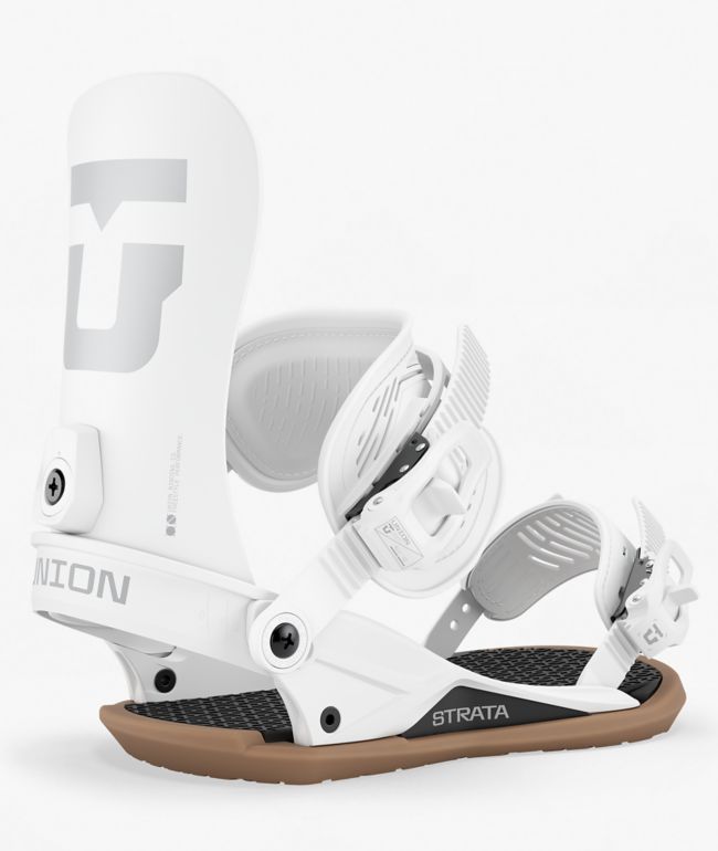 Union Strata White Snowboard Bindings 2027 - Union Bindings