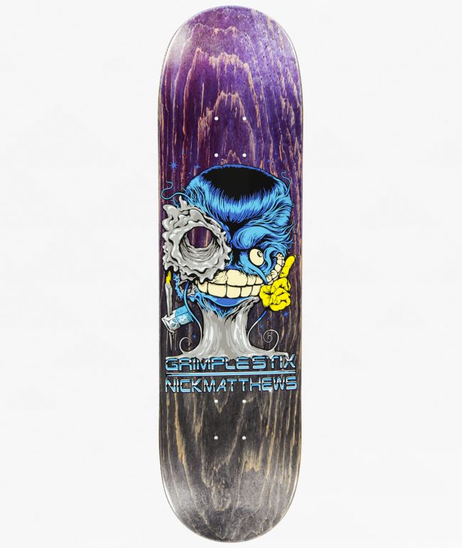 Anti-Hero Grimple Stix Matthews Grimplenator 8.5" Skateboard Deck - Anti-Hero Skateboards