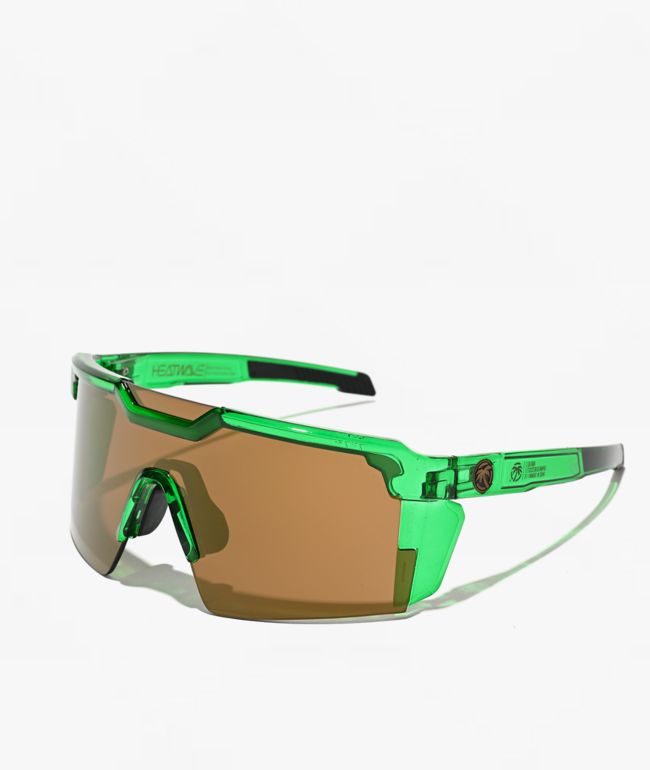 Heat Wave Future Tech Z87+ Cycad Green & Yellow Sunglasses - Heat Wave