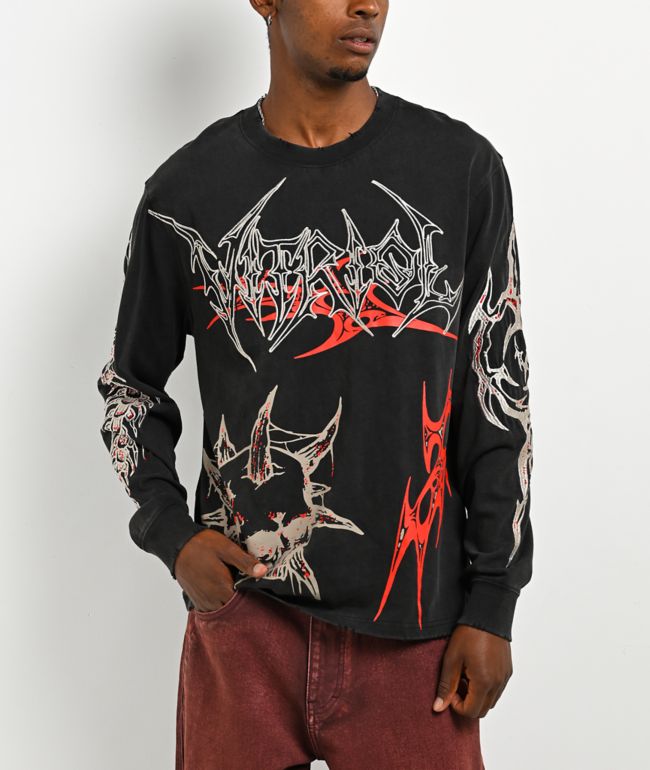 Vitriol Scorn Black Long Sleeve T-Shirt - Vitriol