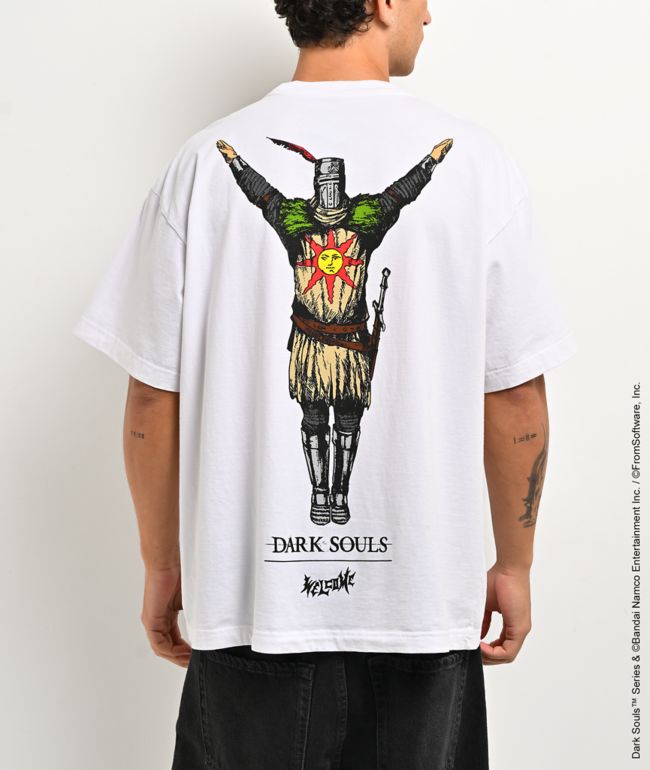Welcome x Dark Souls Solaire White T-Shirt - Welcome Skateboards