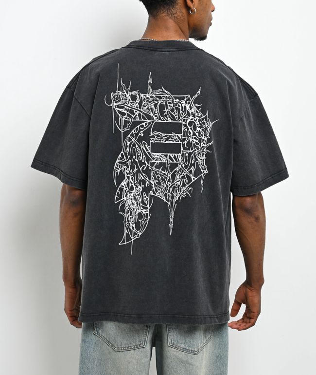 Primitive Cage Dirty P Black Wash T-Shirt - Primitive