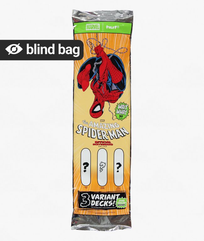 HUF x Spider-Man Issue 321 8.25" Blind Bag Skateboard Deck - HUF
