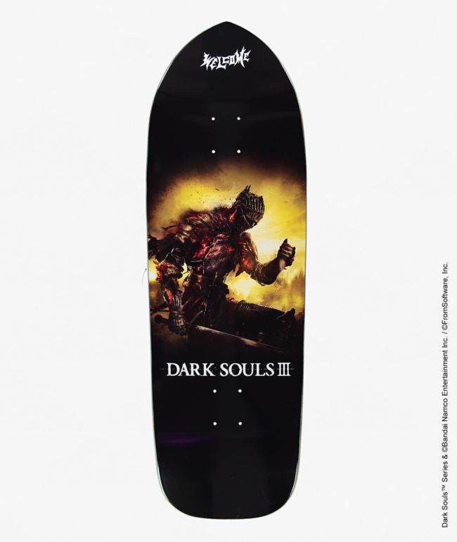 Welcome x Dark Souls Cinders Crossbone 10.5 Skateboard Deck - Welcome Skateboards
