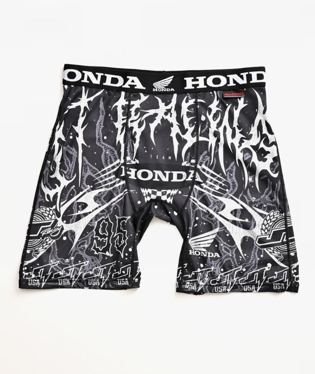 JT Racing x Honda Splatter Black Boxer Briefs - JT Racing