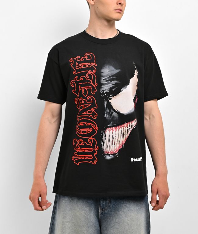 HUF x Marvel Spider-Man Sinister Black T-Shirt - HUF