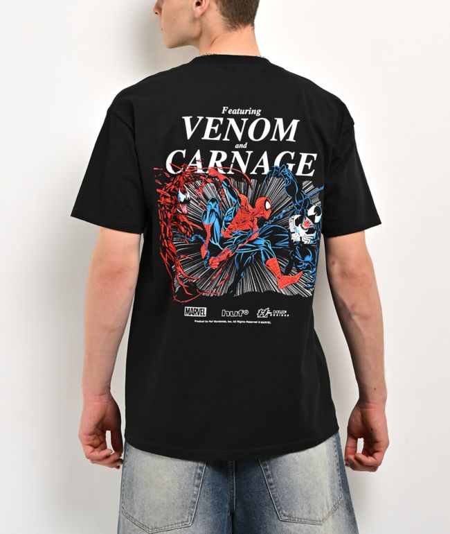 HUF x Marvel Spider-Man Max Carnage Black T-Shirt - HUF