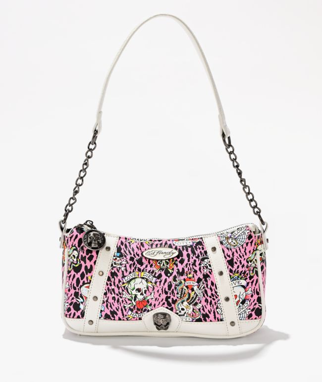 Ed Hardy Hazel Pink Shoulder Bag - Ed Hardy