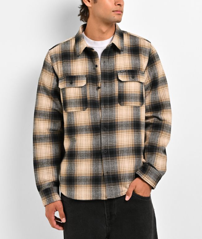 Dravus Required Brown & Navy Flannel Shirt  - Empyre