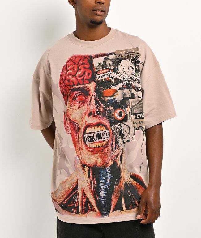 Broken Promises Subconcious Beige T-Shirt - Broken Promises