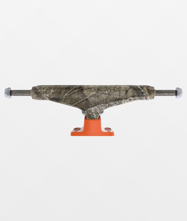 Independent x Realtree 144 Stage 11 Camo & Orange Skateboard Truck - Independent