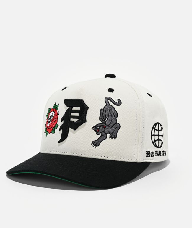 Primitive Outsider White & Black Snapback Hat - Primitive
