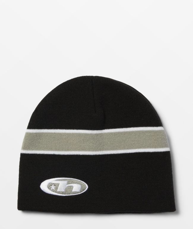 HUF Frequency Black Skully Beanie - HUF